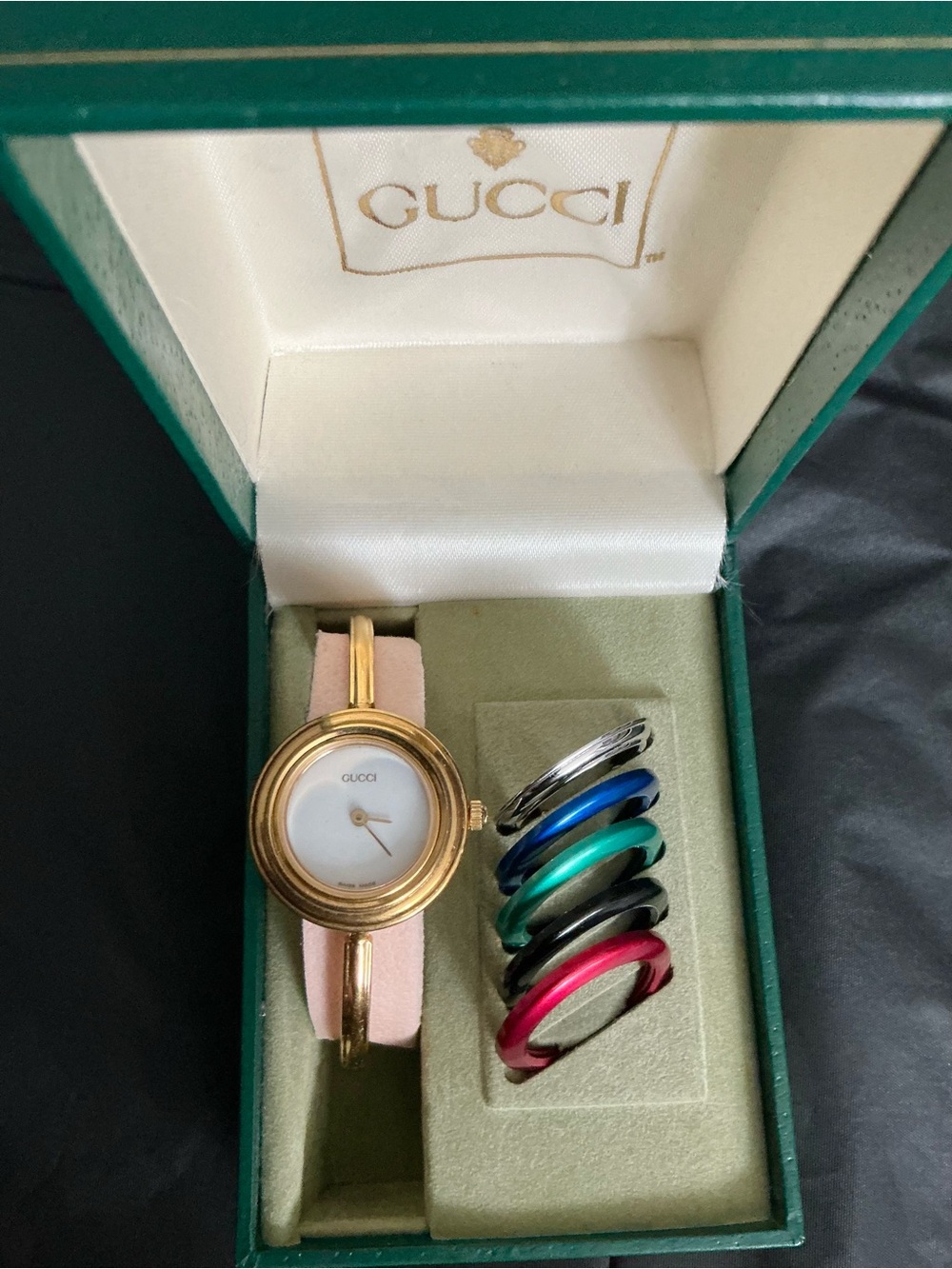 Authentic GUCCI bangle watch set ππ - Picture 13 of 16